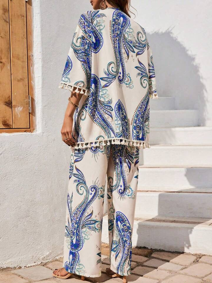 Breezaya Women's Loose Bohemian Style 2pcs Set