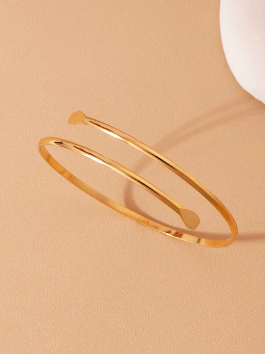 1pc Minimalist Sleeve Armband, Open Arm Cuff