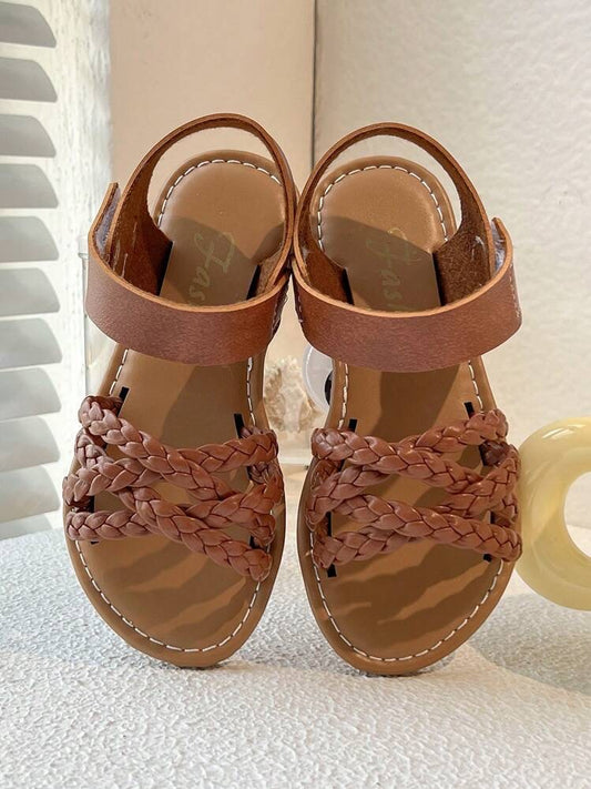 2025 BESTSELLER Bosibo Woven Sandals For Girls 3-12 Years