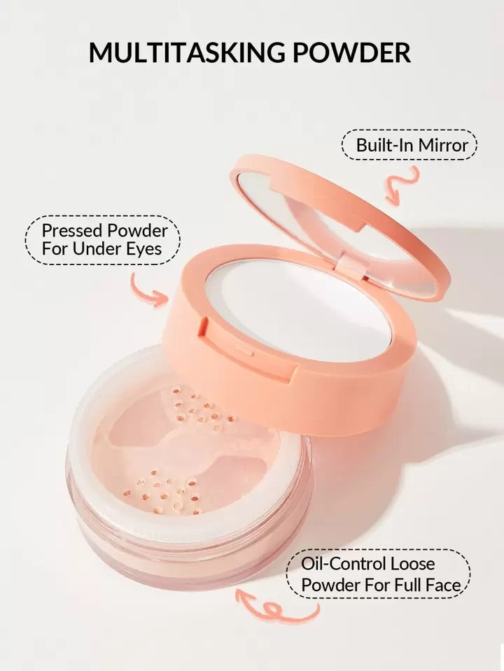 SHEGLAM Insta-Ready Face & Under Eye Setting Powder Duo-Bisque