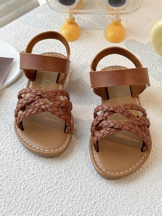 2025 BESTSELLER Bosibo Woven Sandals For Girls 3-12 Years