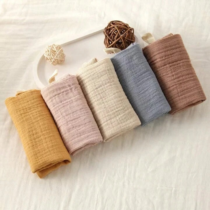 3/5 Packs Baby Muslin Washcloths For Unisex Wash Cloth Set