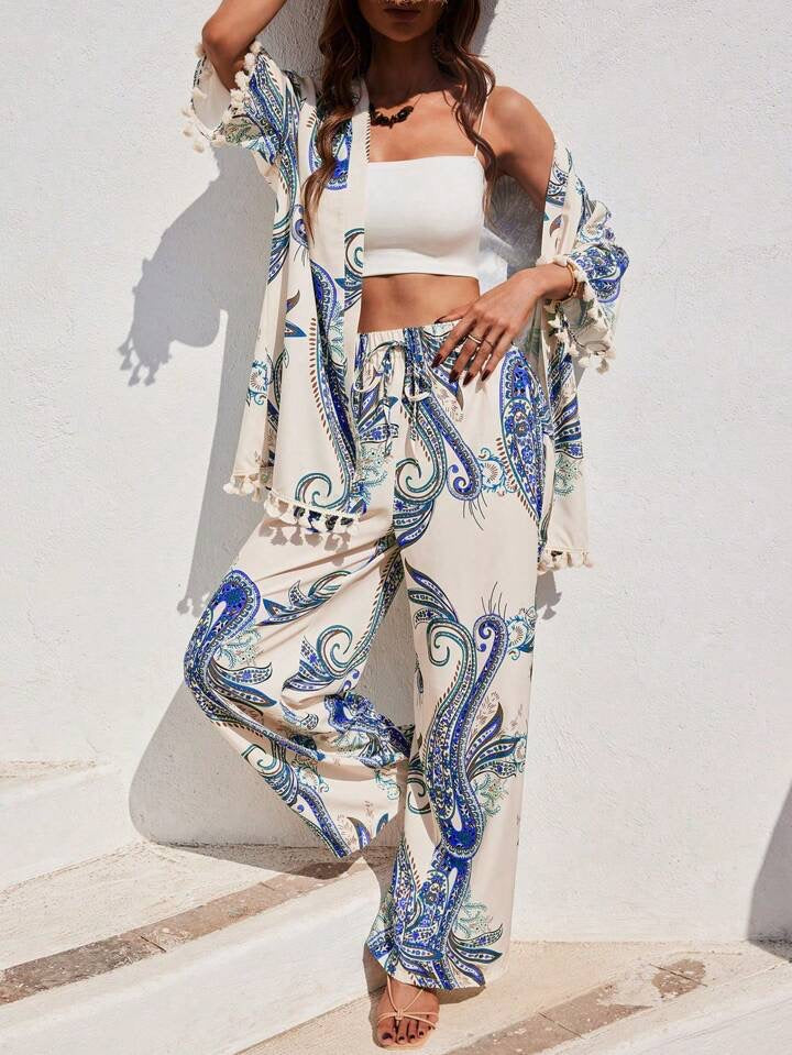 Breezaya Women's Loose Bohemian Style 2pcs Set