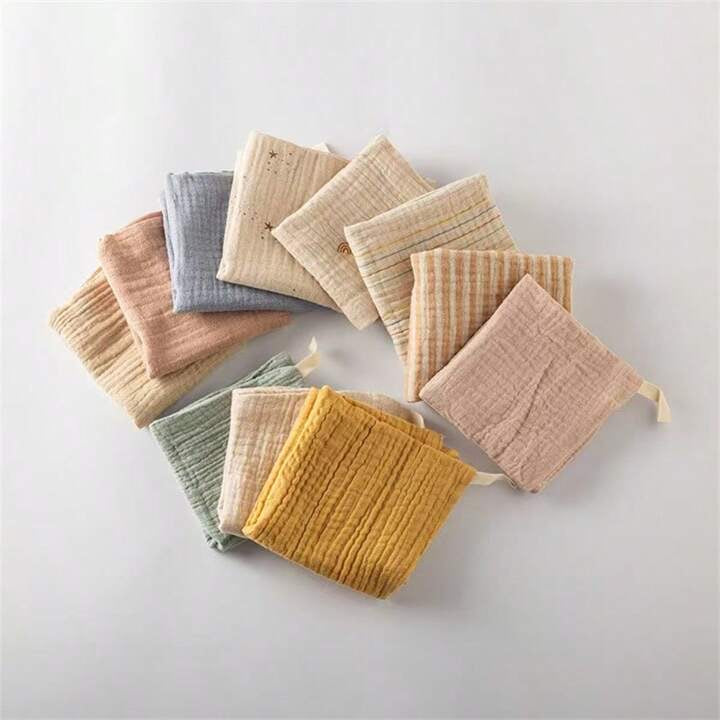 3/5 Packs Baby Muslin Washcloths For Unisex Wash Cloth Set