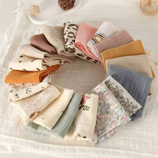3/5 Packs Baby Muslin Washcloths For Unisex Wash Cloth Set