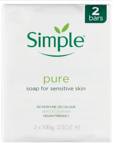 Simple Pure Soap 100g x2