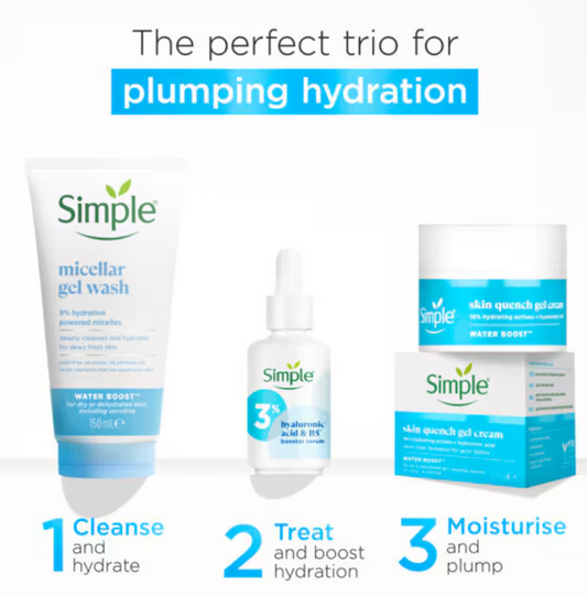 Simple Water Boost Micellar Facial Gel Facial Wash Cleanser