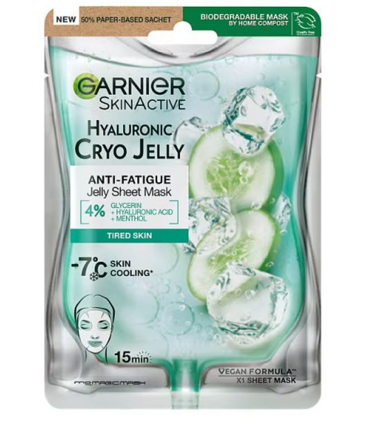 Garnier Hyaluronic Acid & Icy Cucumber Cryo Jelly Face Mask