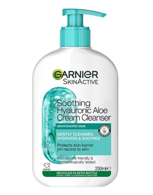 Garnier Skin Active Hyaluronic Aloe Soothing Cleanser 250Ml