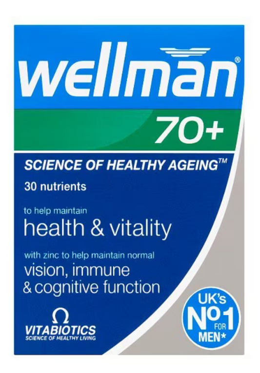 Vitabiotics Wellman 70+ - 30 Tablets