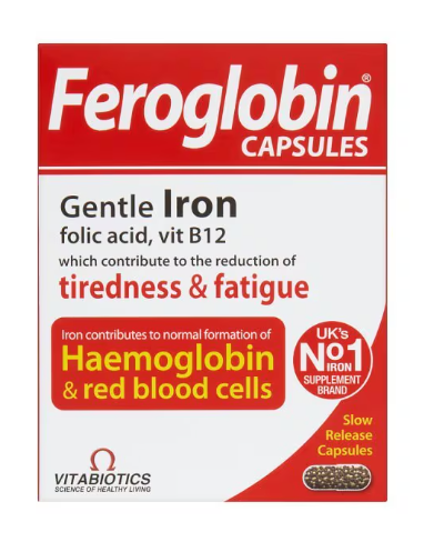 Vitabiotics Feroglobin Capsules 30s