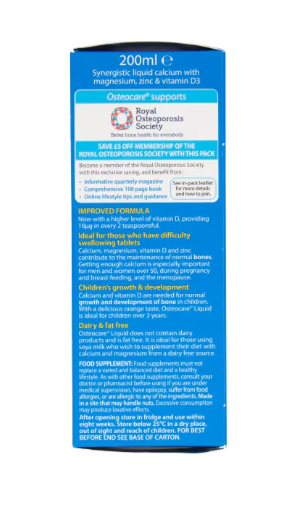 Vitabiotics Osteocare Liquid 200ml