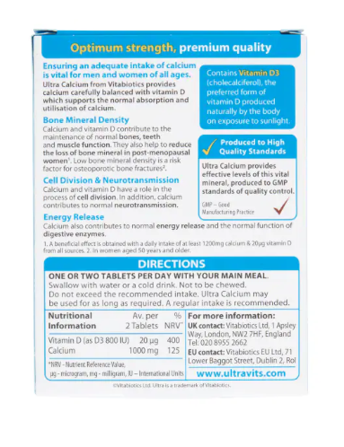 Vitabiotics Ultra Calcium x 30