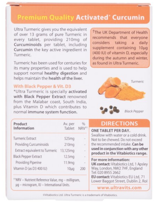 Vitabiotics Ultra Turmeric x 60