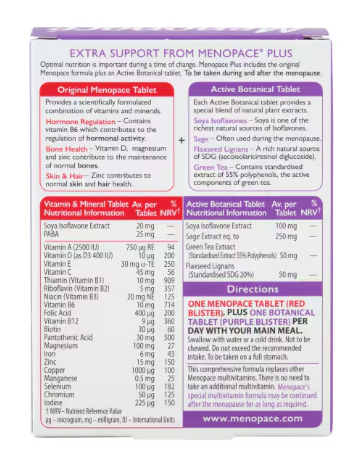 Vitabiotics Menopace Plus 56 Tablets