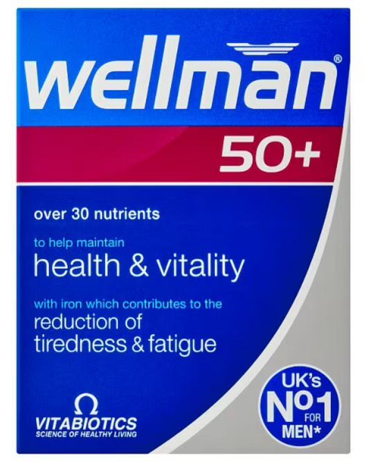 Vitabiotics Wellman 50+ - 30 Tablets