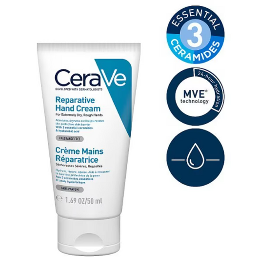 CeraVe Reparative Hand Cream for Dry & Rough Hands 50ml