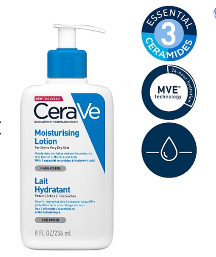 CeraVe Moisturising Lotion For Dry to Very Dry Skin 236ml