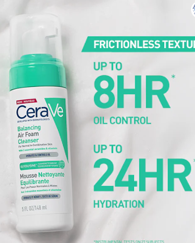 Cerave Balancing Air Foam Foaming Facial Cleanser 150Ml