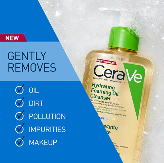 CeraVe Hydrating Foaming Oil Cleanser - Very Dry Skin 236ml