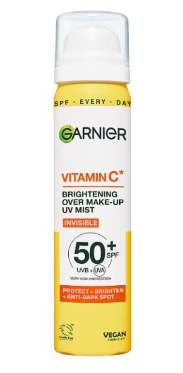 Garnier Vitamin C Brightening Over Make-Up UV Mist SPF50+