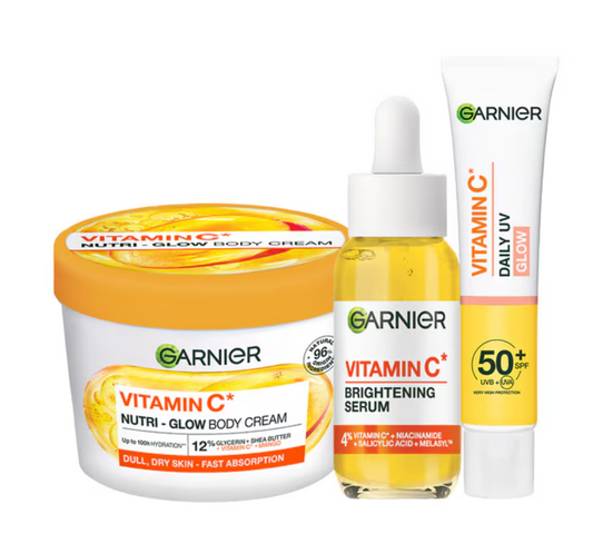 Garnier Vitamin C Face and Body Trio - Glow