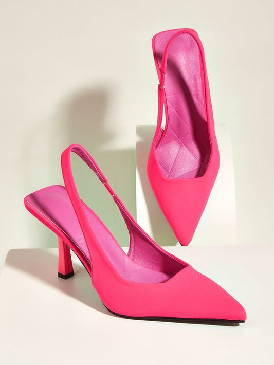 Shein Women Chunkey Heels - Hot Pink